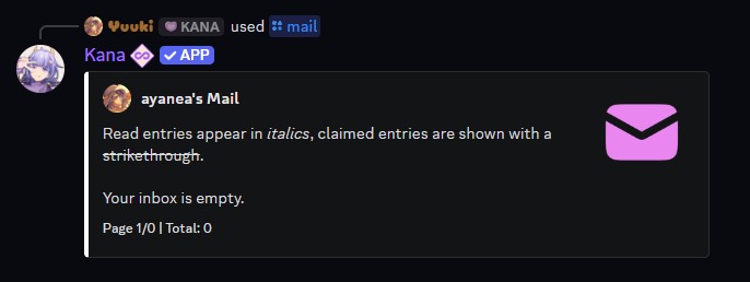 Example of the mail command
