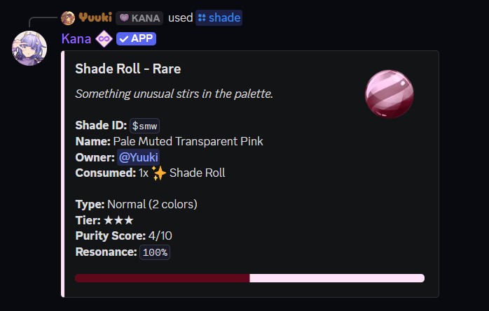 Example of the shaderoll command