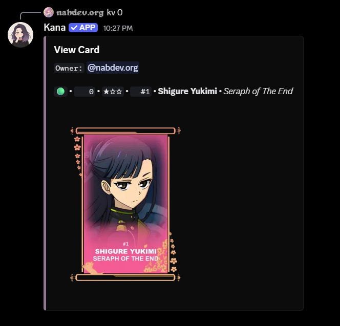 Example of shade after applied