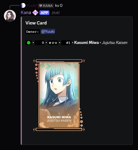 Example image of a kview command